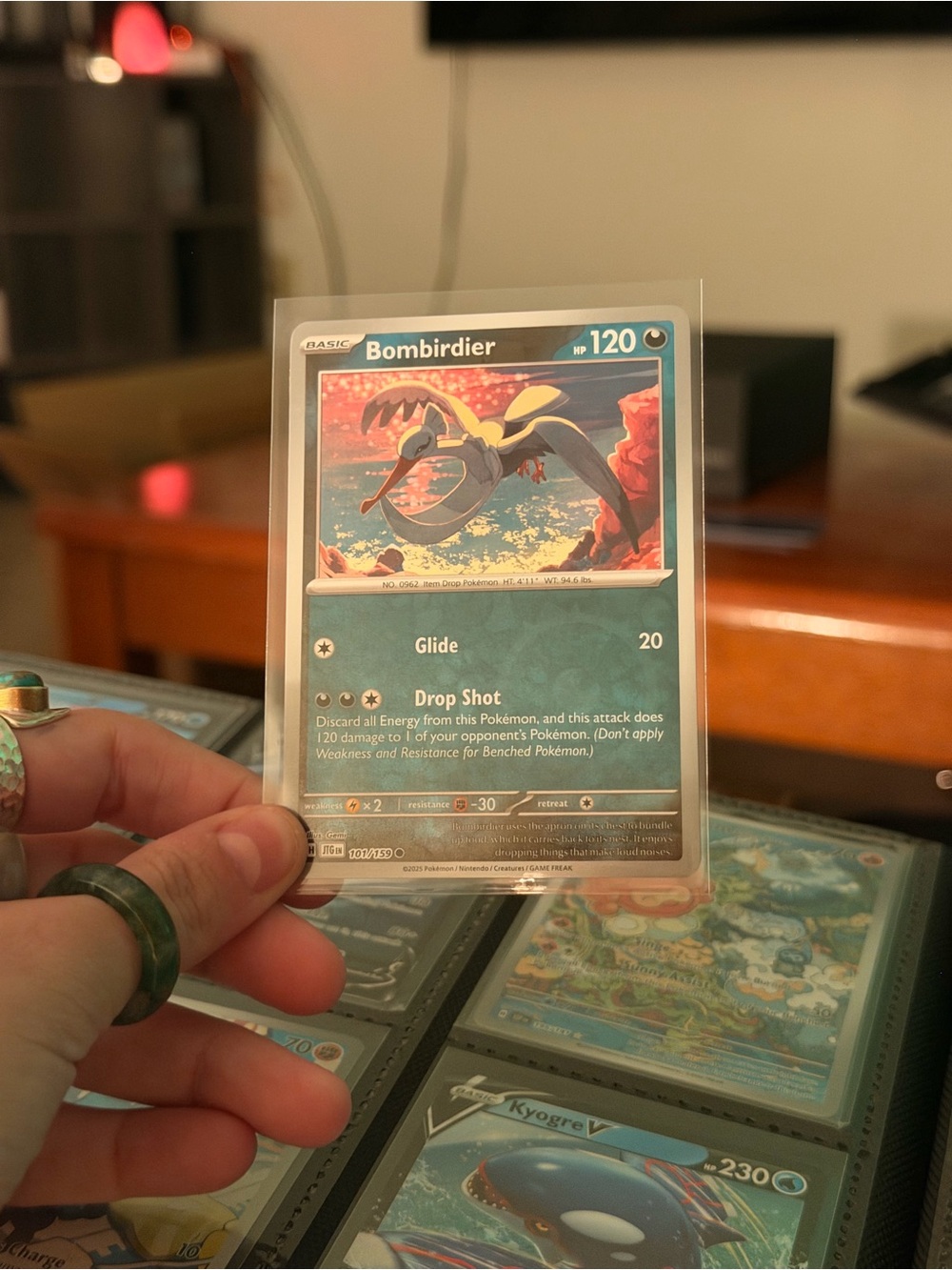 Pokemon Card Sleeve - Teal/Blue Artwork Display